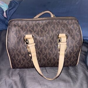 Michael Kors Brown and Tan Handbag